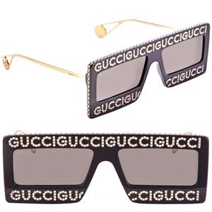 Gucci Mask crystal sunglasses